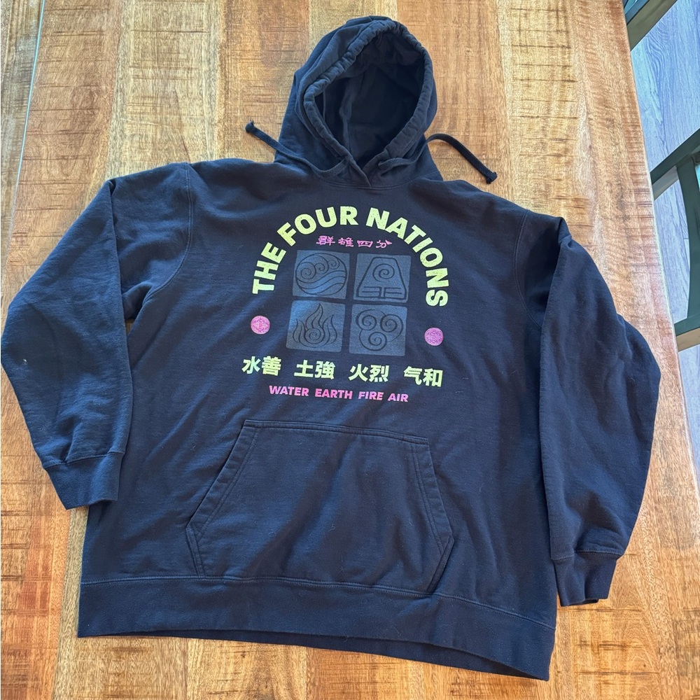 Mens Black 4 Nations Hoodie